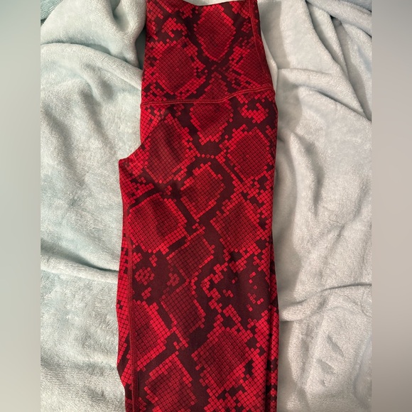 lululemon athletica Red Leggings Sleek Performance Fit - Picture 5 of 7